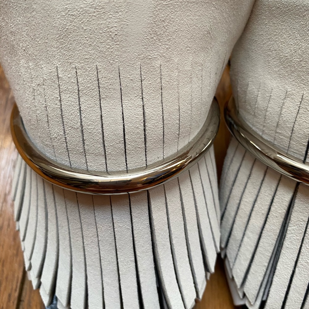 Proenza Schouler Leather Fringe Trim Accent Slide - Picture 5 of 12